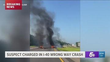 Man charged in I-40 wrong way crash that killed 3 motorcyclists