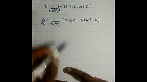 Wits MATH 2011 Calc may 2012 Torsion and curvature