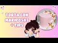 Cómo hacer una torta con Mariposas | Mariposas comestibles | Pastel con mariposas de arroz