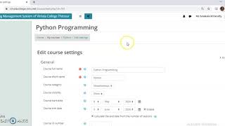 How to edit course settings in our Moodle site