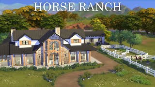 HORSE RANCH The Sims 4 | Stop Motion build | NO CC