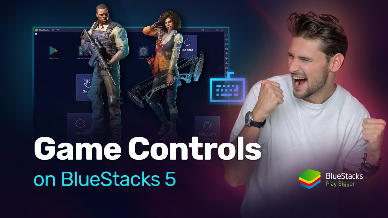 Controles de Teclado para jogar Minecraft no BlueStacks 5