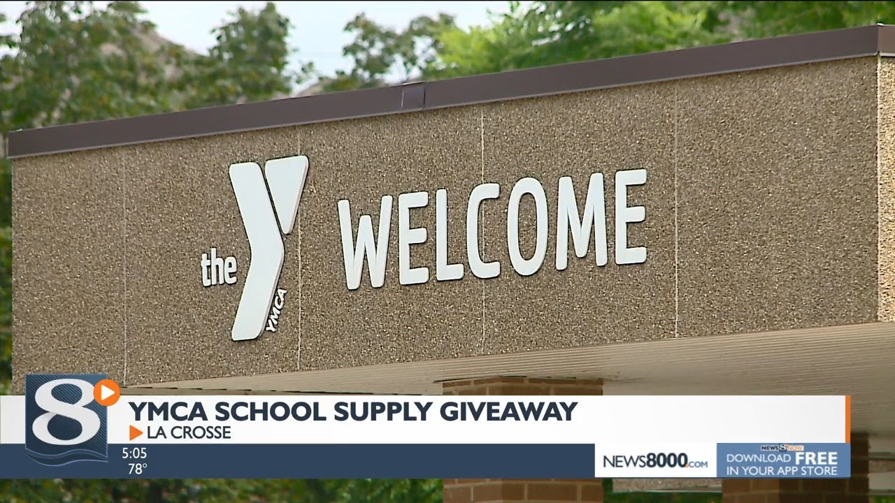 YMCA school supply giveaway YouTube