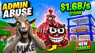 BEST COOK EVER during ADMIN ABUSE in FORTNITE Steal the Brainrot! (ALL SECRET CODES!)