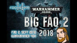 Warhammer 40K Faq Sept 2018