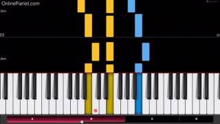 Video thumbnail of "Hans Zimmer - Interstellar - EASY Piano Tutorial - Day One (Interstellar Main Theme) -"