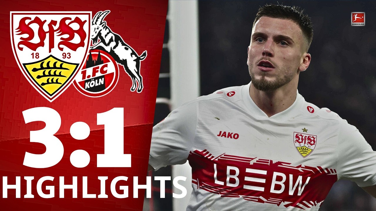 VfB Stuttgart - FC Köln | 3:1 | Highlights | Bundesliga, 22. Spieltag 2025/26
