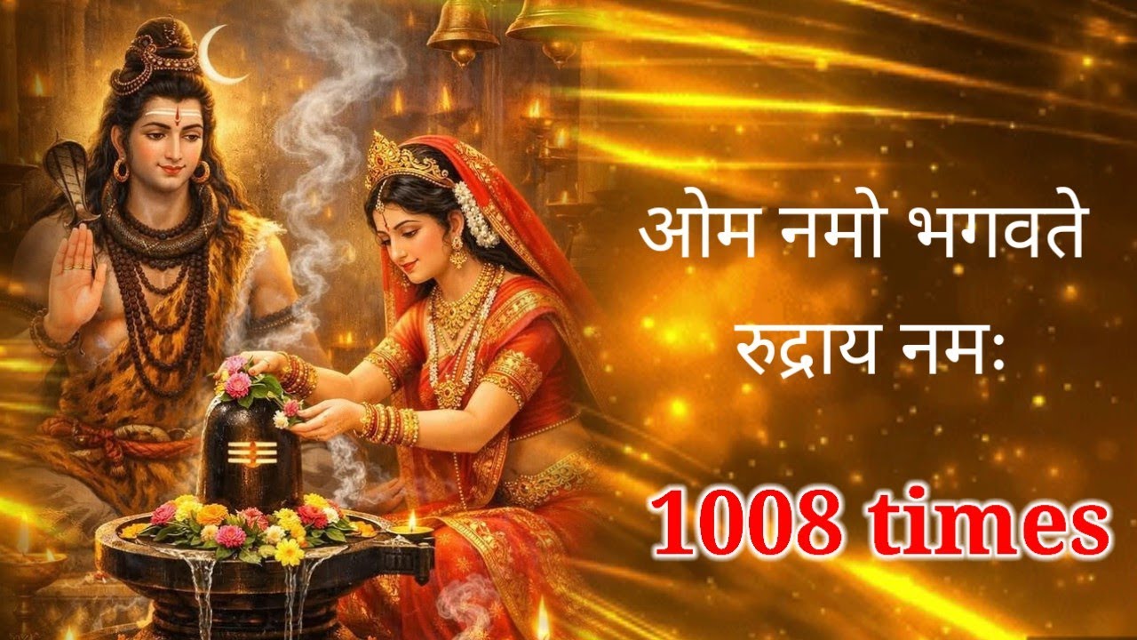 ऊँ नमो भगवते रुद्राय नमः 1008 times | om namo bhagwate rudray namah 108 times | shiv mantra 1008