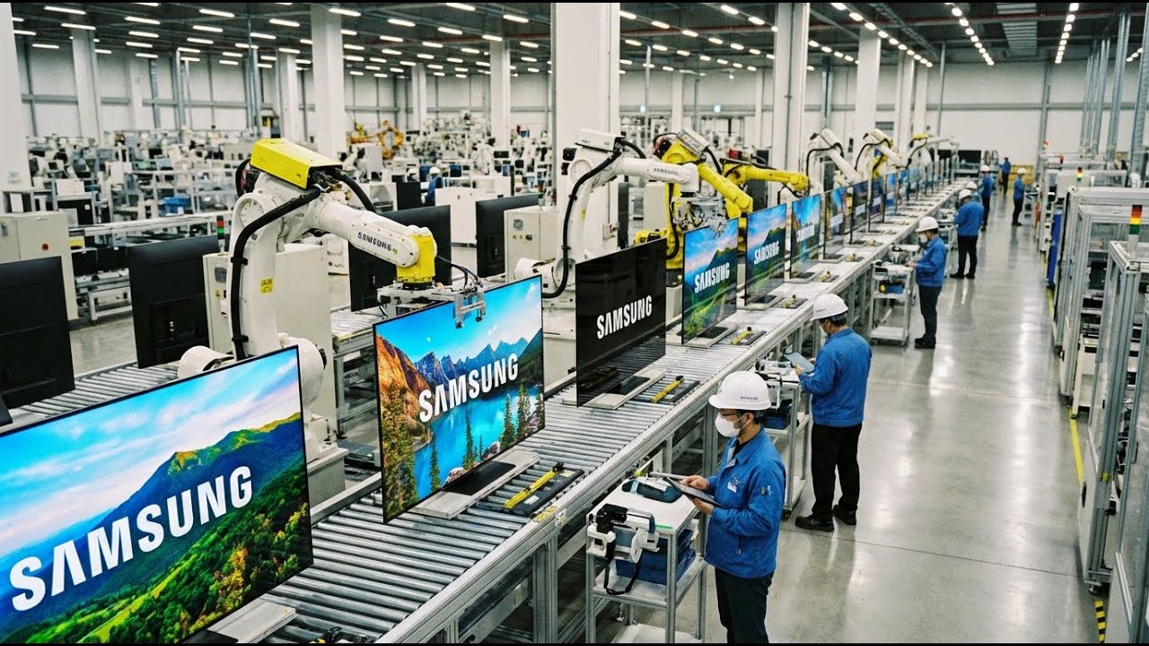 Inside Samsung’s Mega TV Factory | How Millions of LCD & LED TVs Are Made