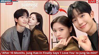 After 10 Months, Jung Hae-in Confesses His Feelings to Jung So-min — Love at First Sight!