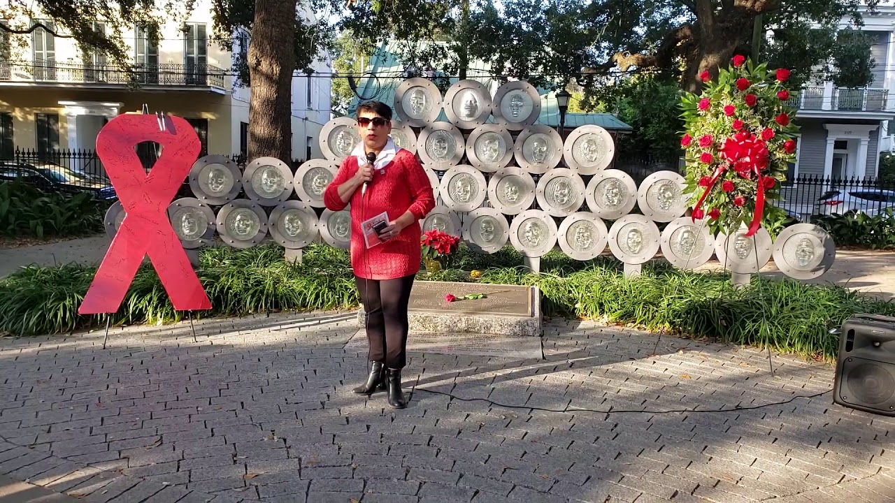 2019 HIV Awareness Week Wreath Laying ceremony at the AIDS monument at Washington Square Park