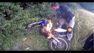 Yz 250 Blows Up & CATCHES On FIRE!!