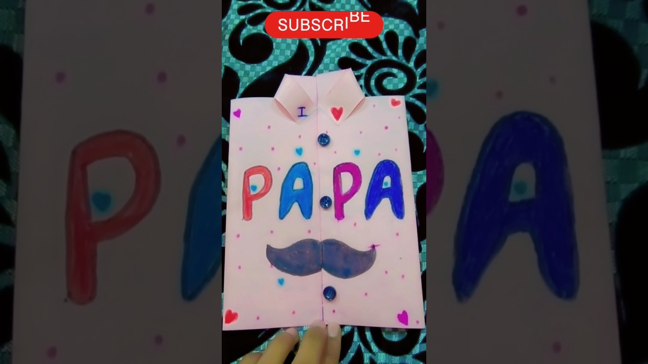 🧔Father Unique Greeting Card Making 