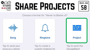 How to SHARE/EXPORT your GarageBand iOS projects (iPhone/iPad)