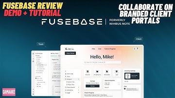 FUSEBASE Review, Demo + Tutorial I Collaborate on branded client portals