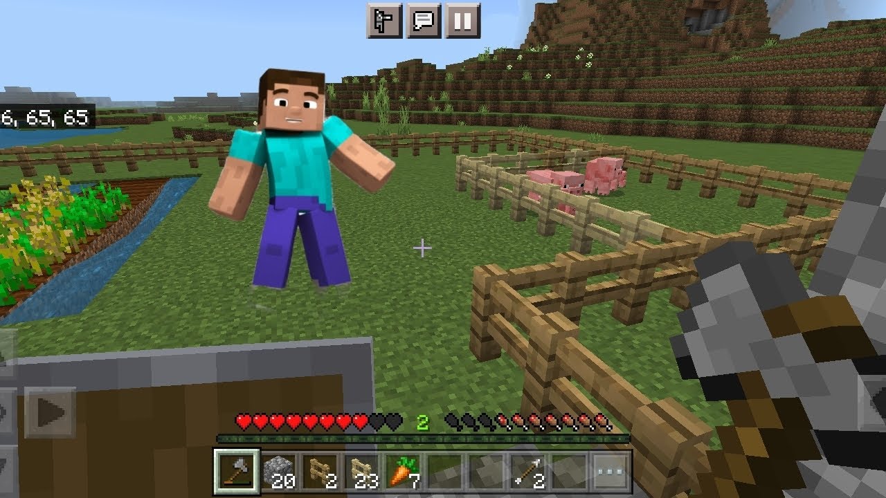 I take pigs to my farm and did small works Minecraft gameplay 6 - YouTube