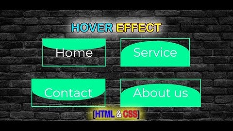 Button hover effect Using HTML & CSS Only || Q Tech Info