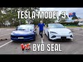 2024 tesla model 3 rwd highland update vs byd seal premium australia