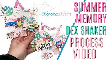 Summer Memorydex Card Shakers Process Video, Layered Shaker Memory Dex Card Process Video