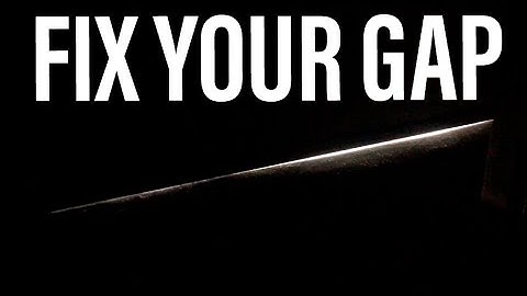 Garage Door Gap - Cheap/Easy Fix