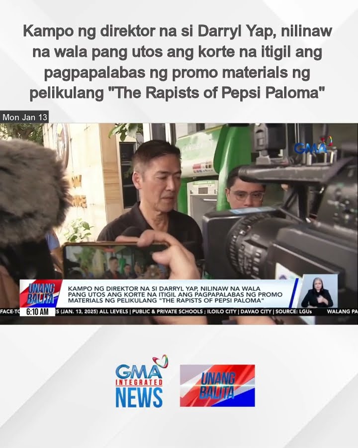 Kampo ng direktor na si Darryl Yap, nilinaw na wala pang utos ang korte na... | Unang Balita