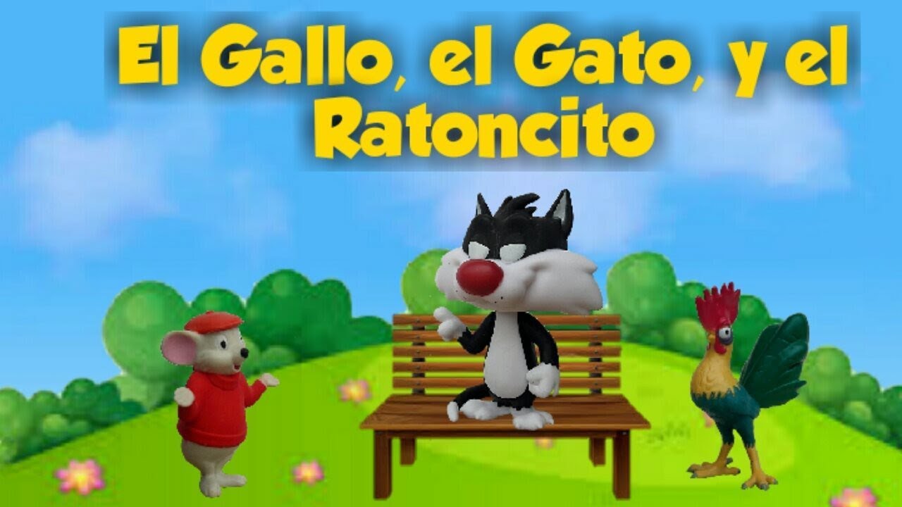 El Gallo, El Gato y El Ratoncito - Audio Cuento - Kidsinco.com - YouTube