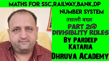 NUMBER SYSTEM PART @ 2 DIVISIBILITY RULES