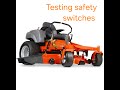 diagnosing mower safety switches
