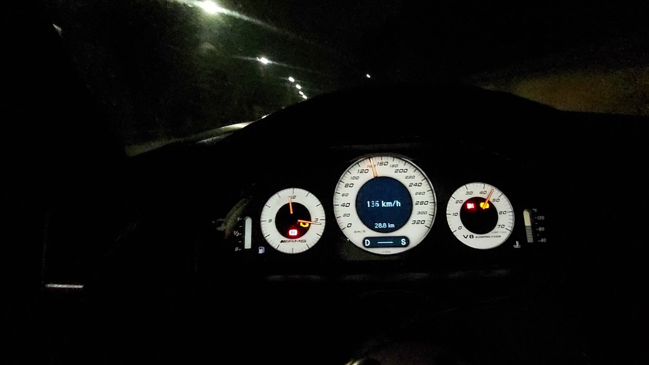 190E 55Kompressor  rolling burnout