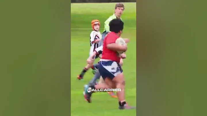 This Kid Destroyed A Whole Team 😱 - Rugby #shorts