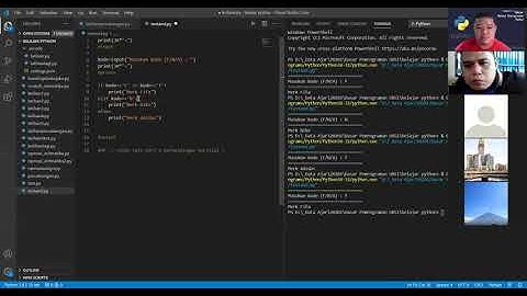 [Belajar Python] Diskusi Syntax Percabangan via Zoom Meeting