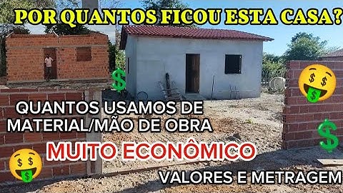 COMO CONSTRUIR UMA CASA DO ZERO GASTANDO POUCO? CONTRUÇÃO ECONÔMICA|VALORES, MATERIAL E MÃO DE OBRA.