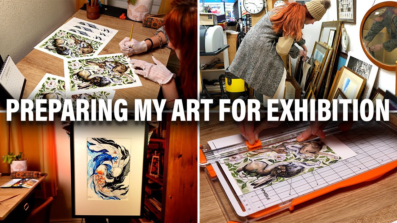 Preparing My Art For Exhibition | Framing, Printing & Signing My Watercolours
