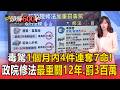 毒駕1個月內4件「連奪7命」！案較去年同期暴增近3倍！政院修法毒駕最重關12年.罰3百萬【頭條600秒】