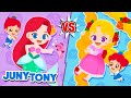 La Sirenita vs. Rapunzel | ¿Cuál es la Mejor Princesa? | Canciones Infantiles | JunyTony en español
