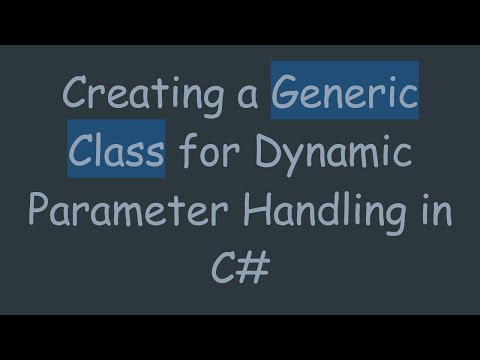Creating a Generic