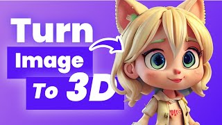 Turn Any 2D Image to 3D Model Using AI Free - Step by Step Tutorial (2024)