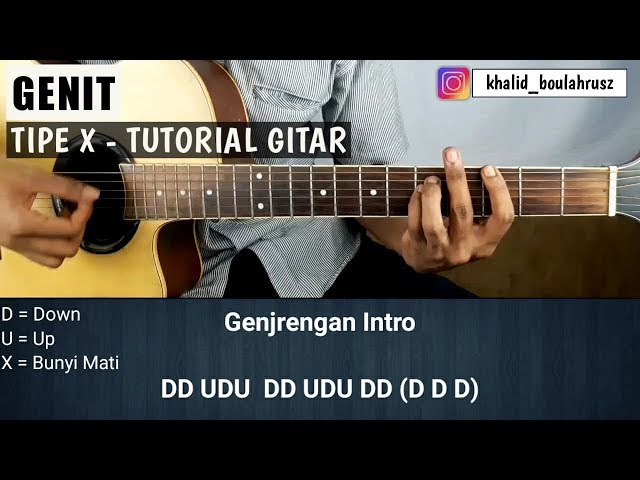 Tutorial Gitar Genit - TIPE X class=
