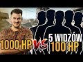 IZAK 1000 HP vs 5 WIDZÓW 100 HP W CS:GO😂😂😂 - YouTube
