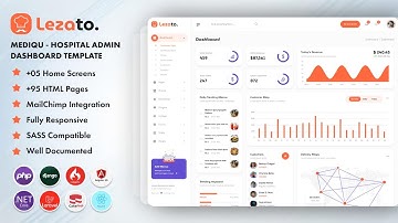 Lezato : Restaurant Admin Template #template #themeforest