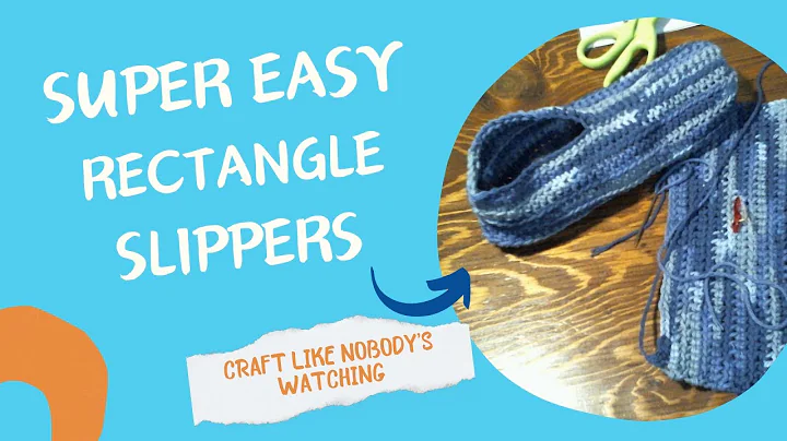 Super Easy Slippers From A Knitted or Crocheted Rectangle
