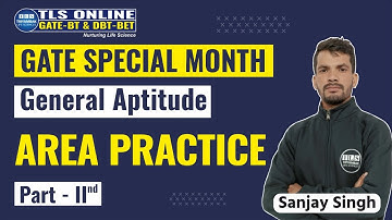 GATE SPECIAL MONTH | General Aptitude | AREA PRACTICE | PART 2 | SANJAY SINGH |