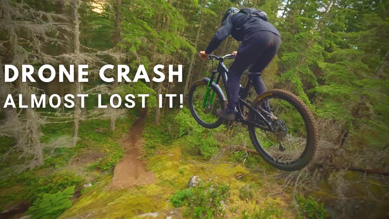 ⁣Drone vs Mountain Bike RAW : The best shots and the best crashes