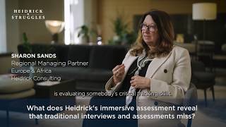 What does Heidrick's immersive assessment reveal that traditional interviews and assessments miss