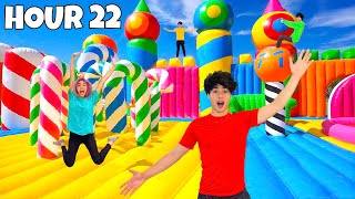 OVERNIGHT IN WORLD'S BIGGEST BOUNCE HOUSE!!
