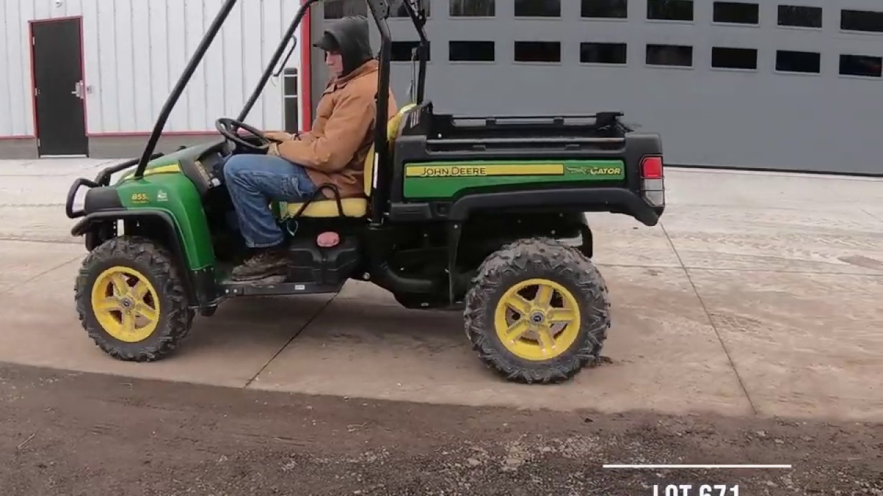RES Auction Lot 671: John Deere 855D Gator XUV - YouTube
