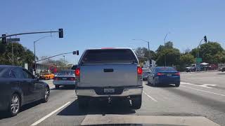 DRIVING ON CRENSHAW BLVD, FWY 105, 605, 91