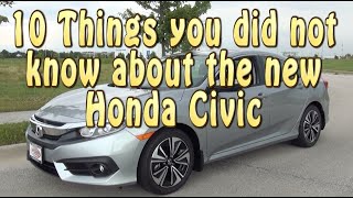 10 things you did Not know about the New Honda Civic