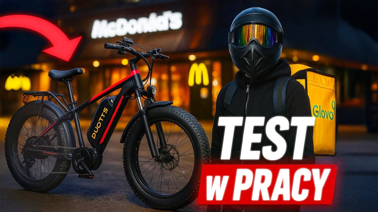 DUOTTS S26 – TEST w pracy DOSTAWCY jedzenia 🚴‍♂️🍔