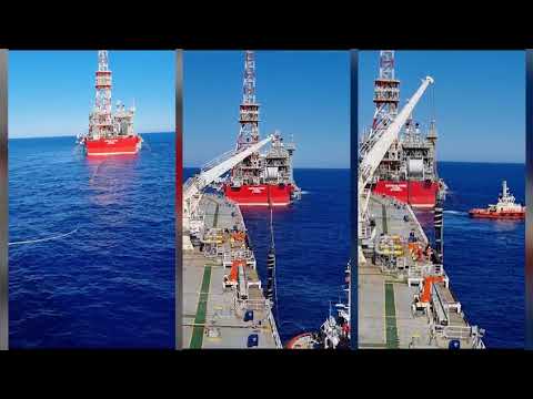 Offloading of fluids from Energean's FPSO, offshore Israel